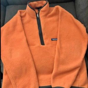 VTG Orange Patagonia Quarter Zip Synchilla Fleece